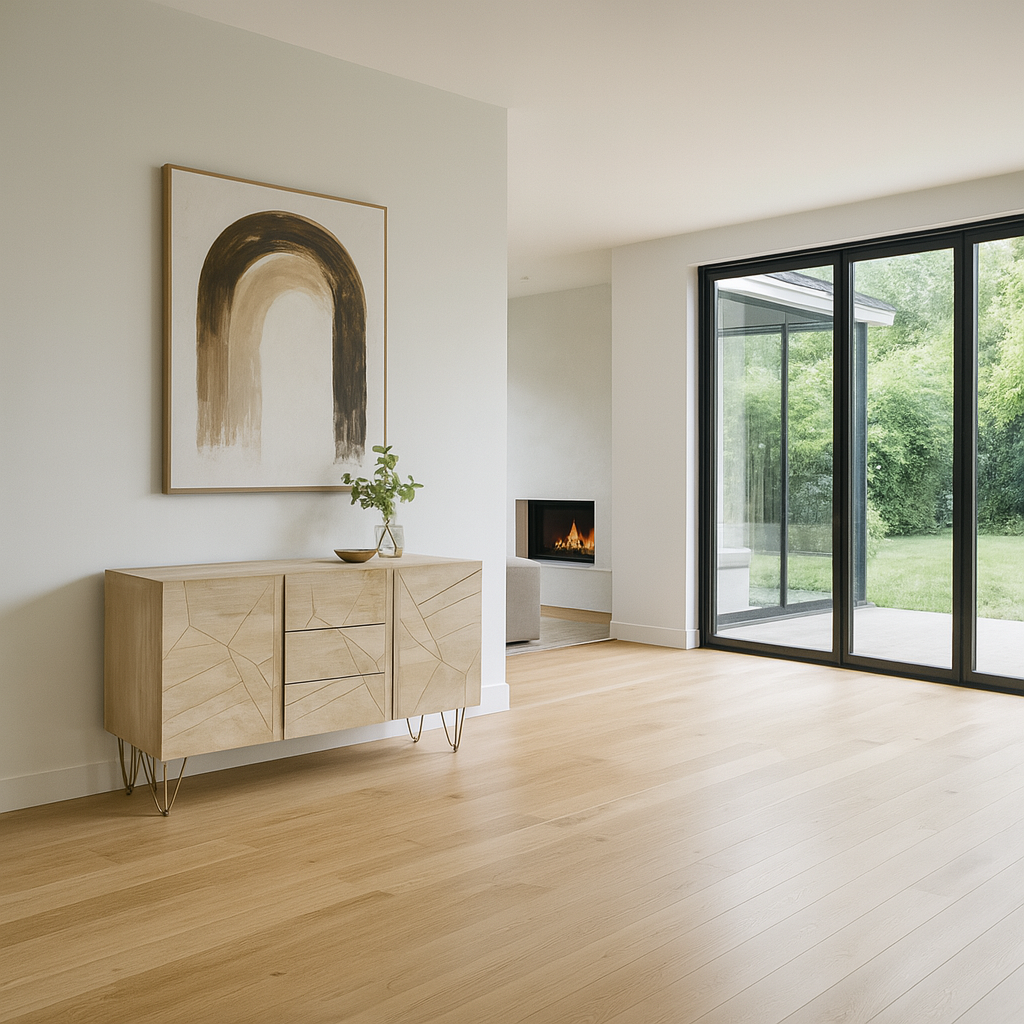 Light Gold Inlay Sideboard