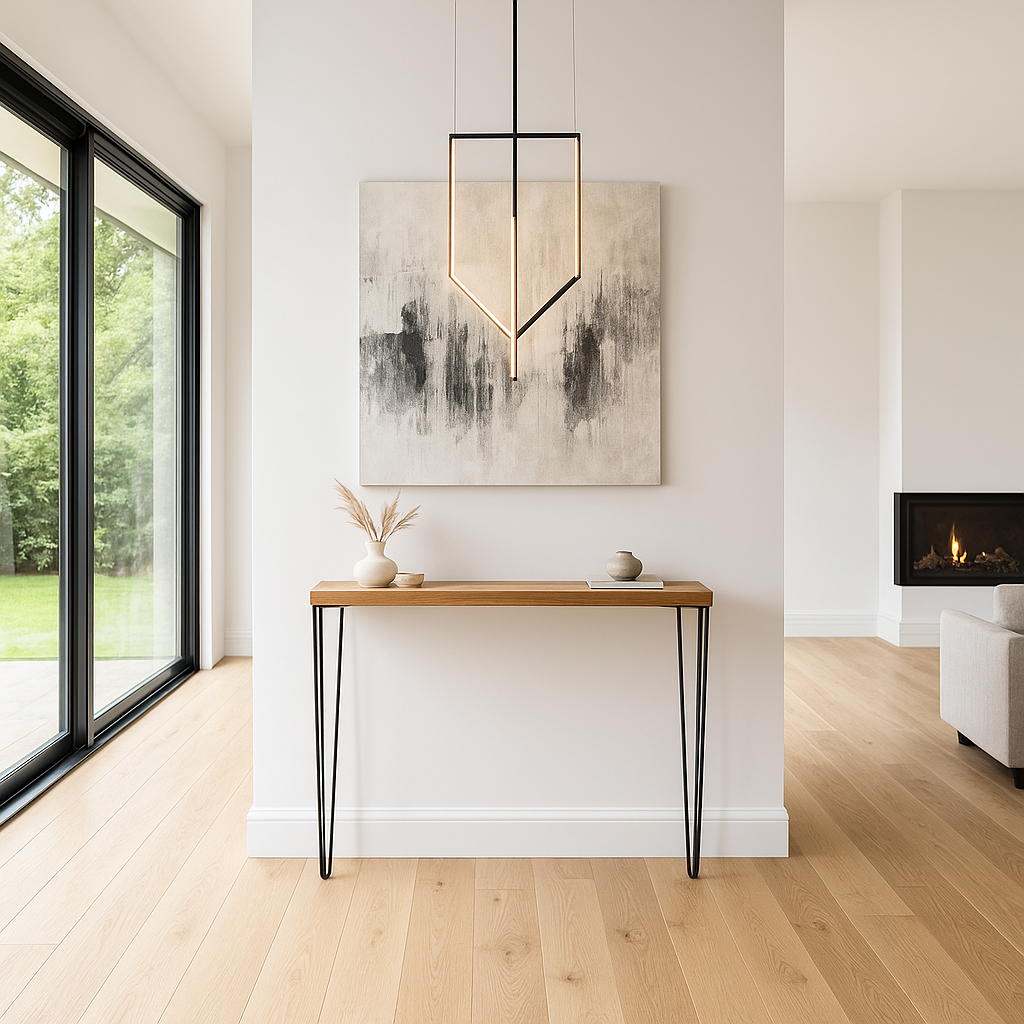 Brookleigh Rustic Pine 77cm Hall Console Table