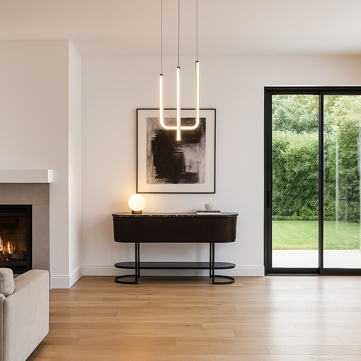 Belvedere Black Console Table