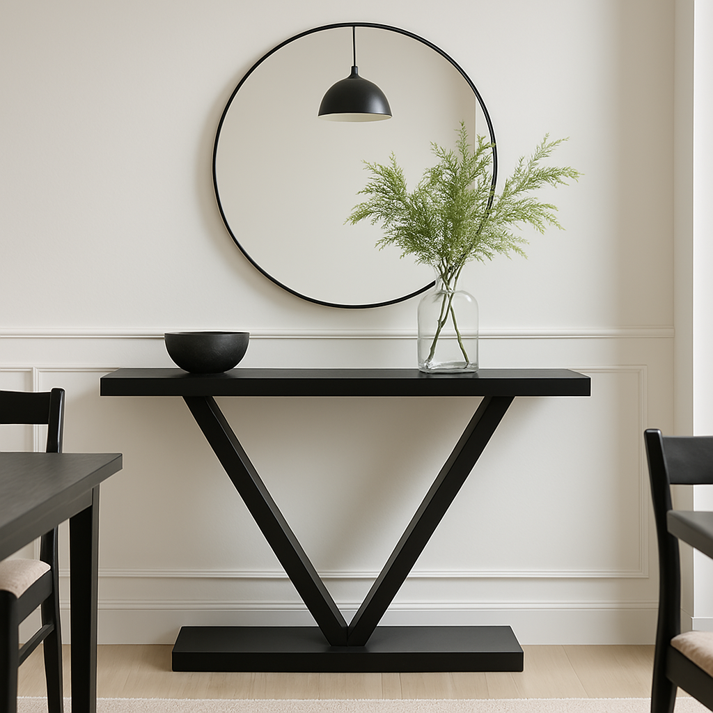 Solis Black Console Table