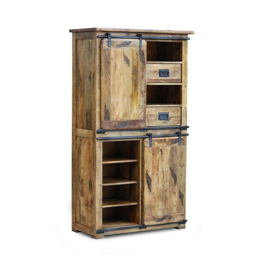 Kora Mango Wood Double Display Unit - Display Unit - Heart of Kitchens