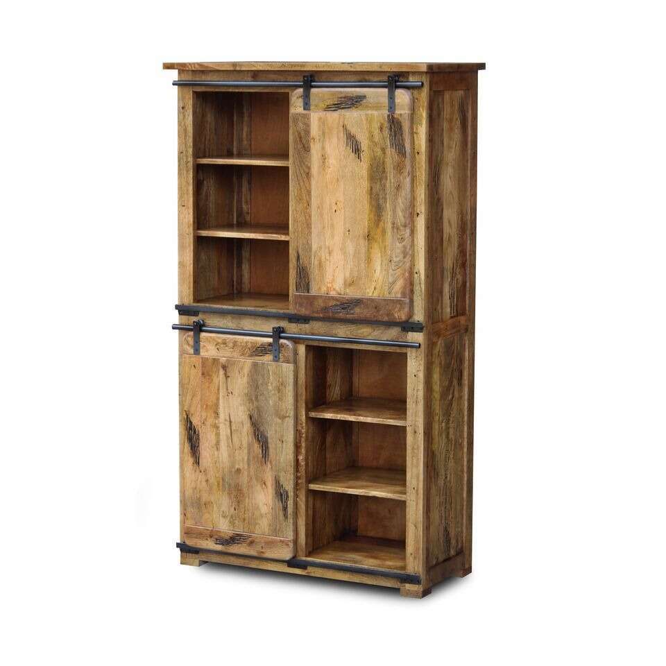 Kora Mango Wood Double Display Unit - Display Unit - Heart of Kitchens