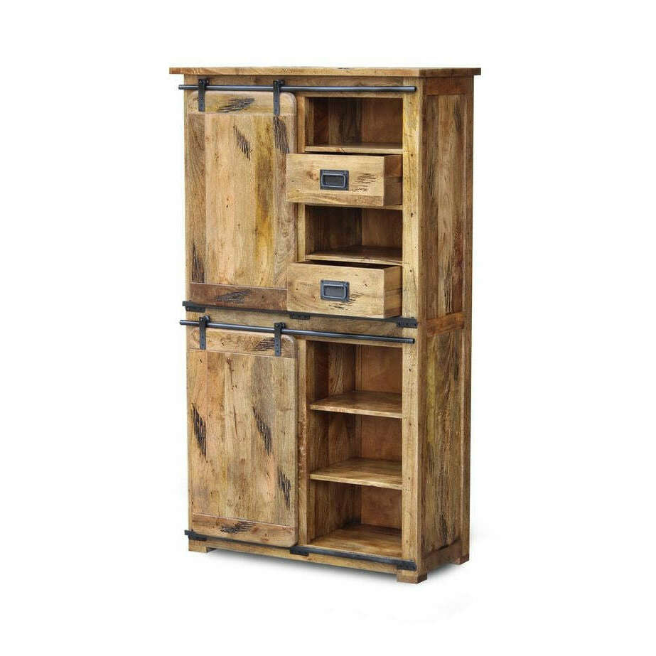 Kora Mango Wood Double Display Unit - Display Unit - Heart of Kitchens