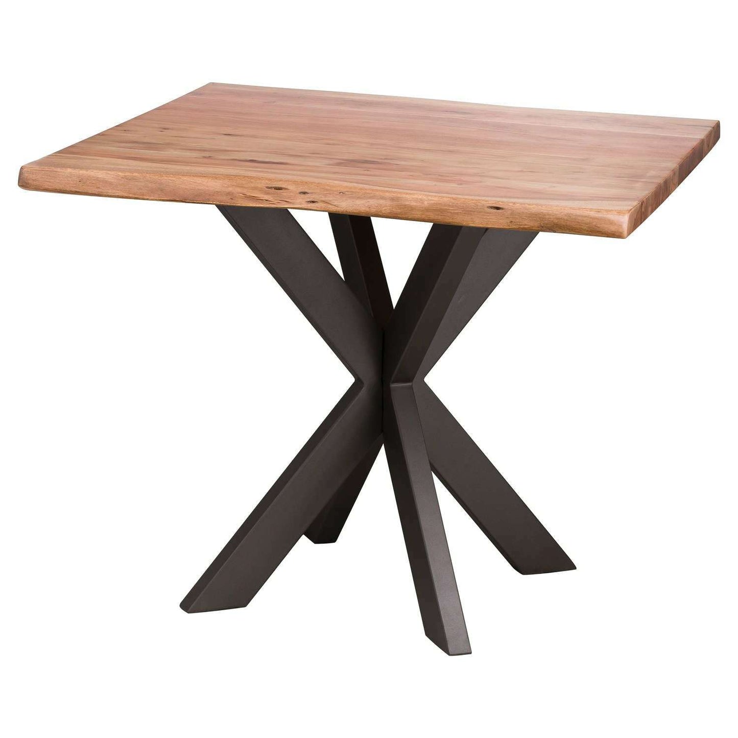 Live Edge Acacia Wood Square Dining Table