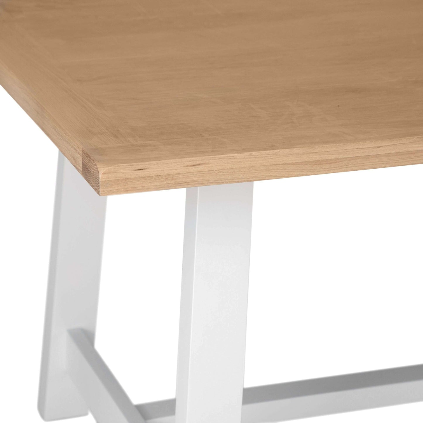 Marlborough White Oak 1.8m Refectory Extendable Dining Table