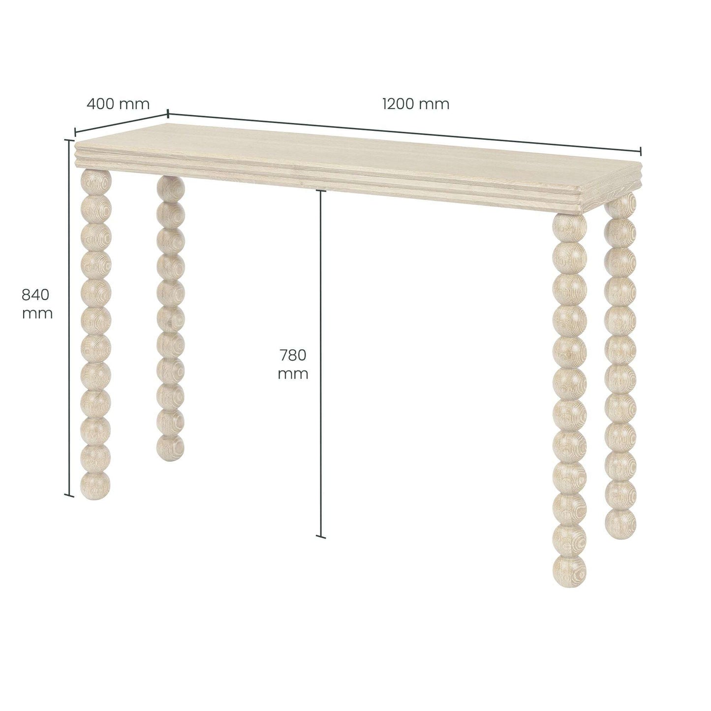 Nora Oak Console Table