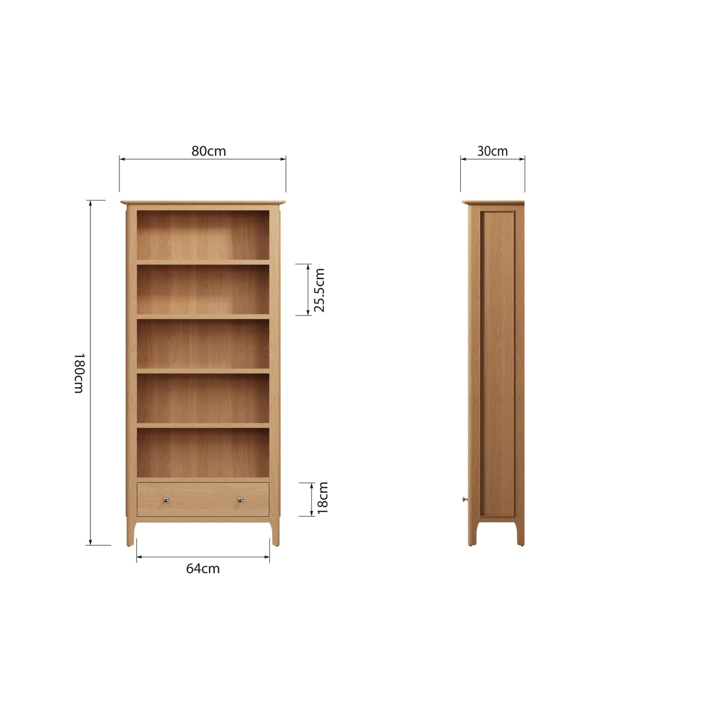 Oakmere Large Bookcase