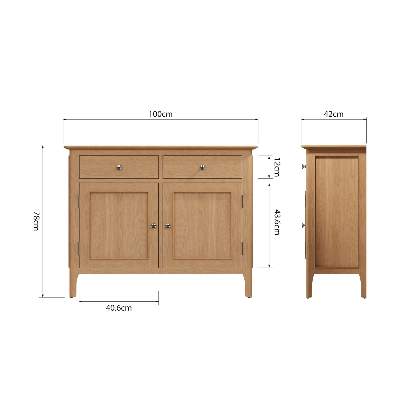 Oakmere Natural Oak Sideboard