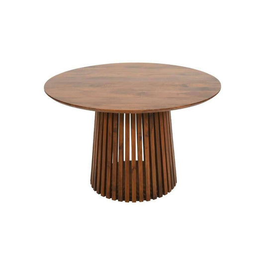 Mavo Slatted Round Dining Table
