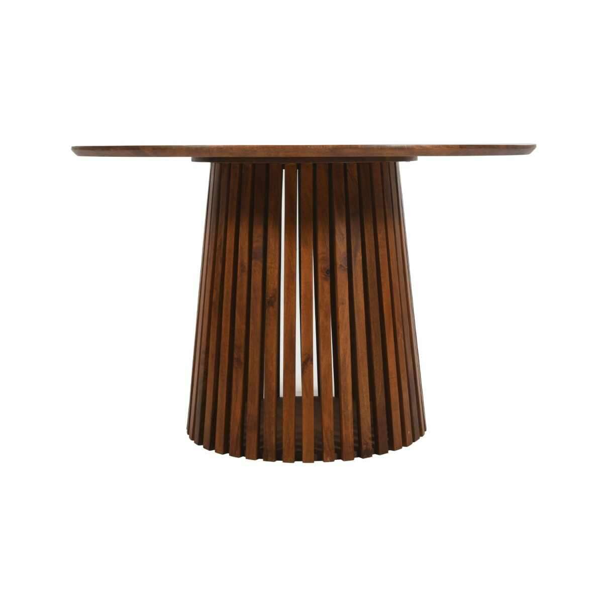 Mavo Slatted Round Dining Table