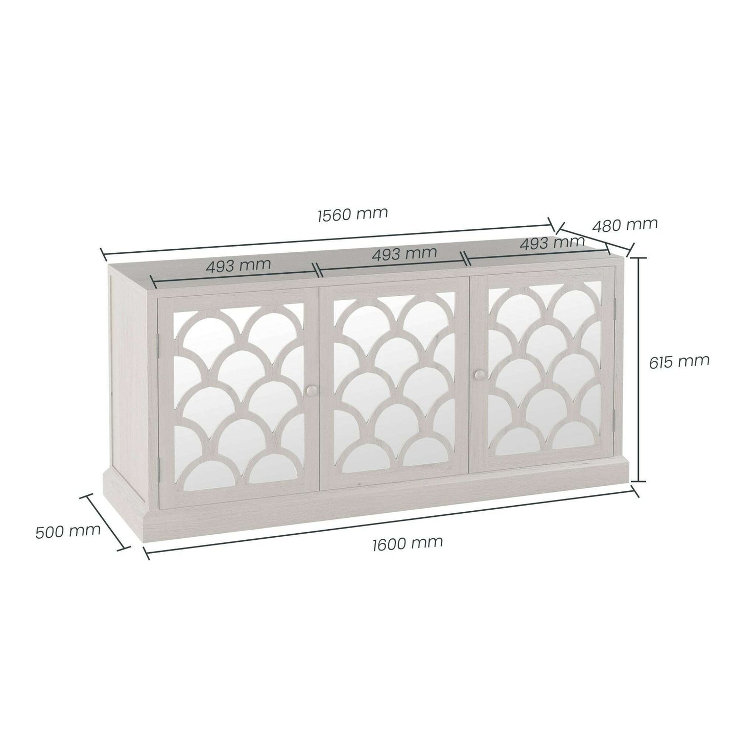 The Henley Mirrored Sideboard