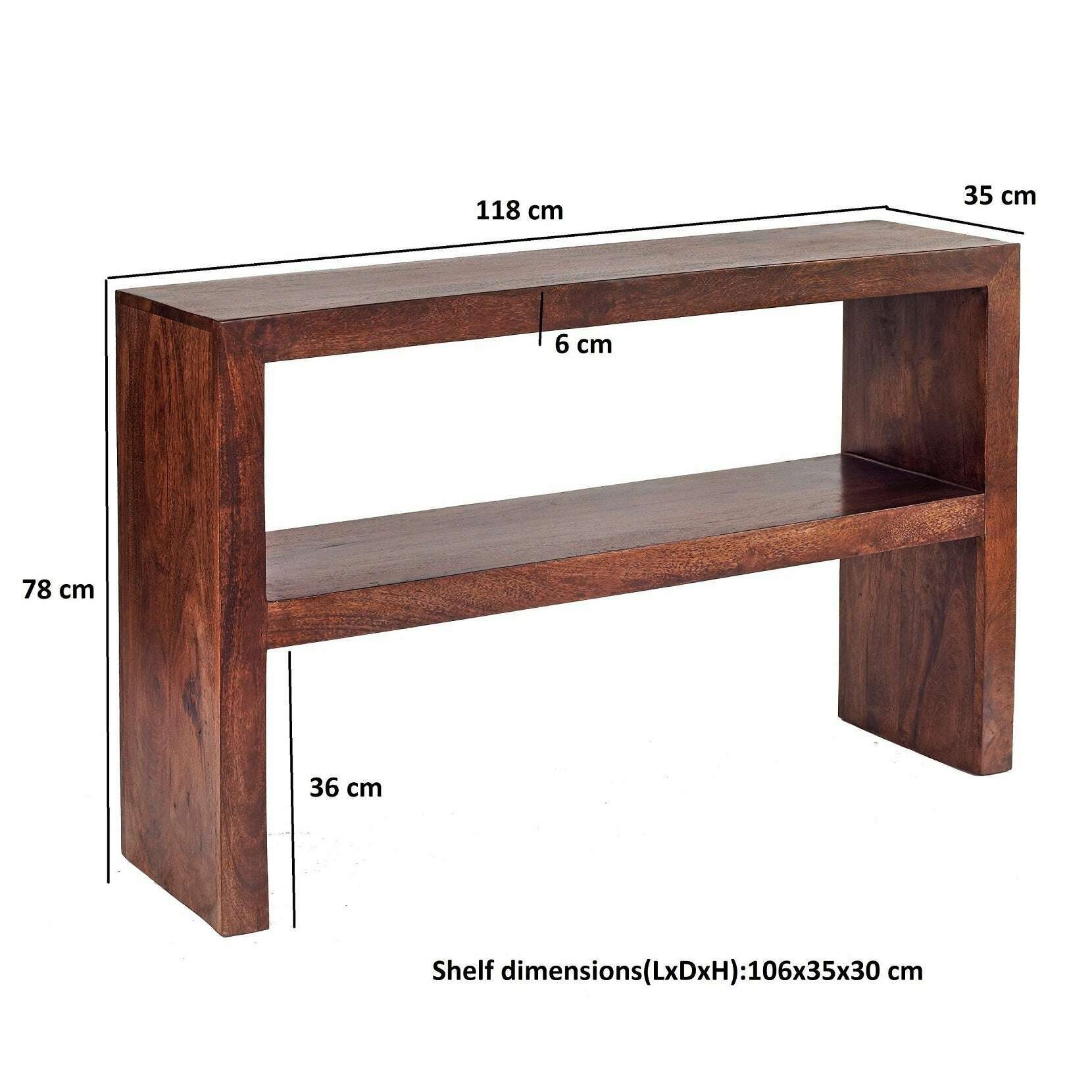 Toko Dark Mango Console Table - Console Table - Heart of Kitchens