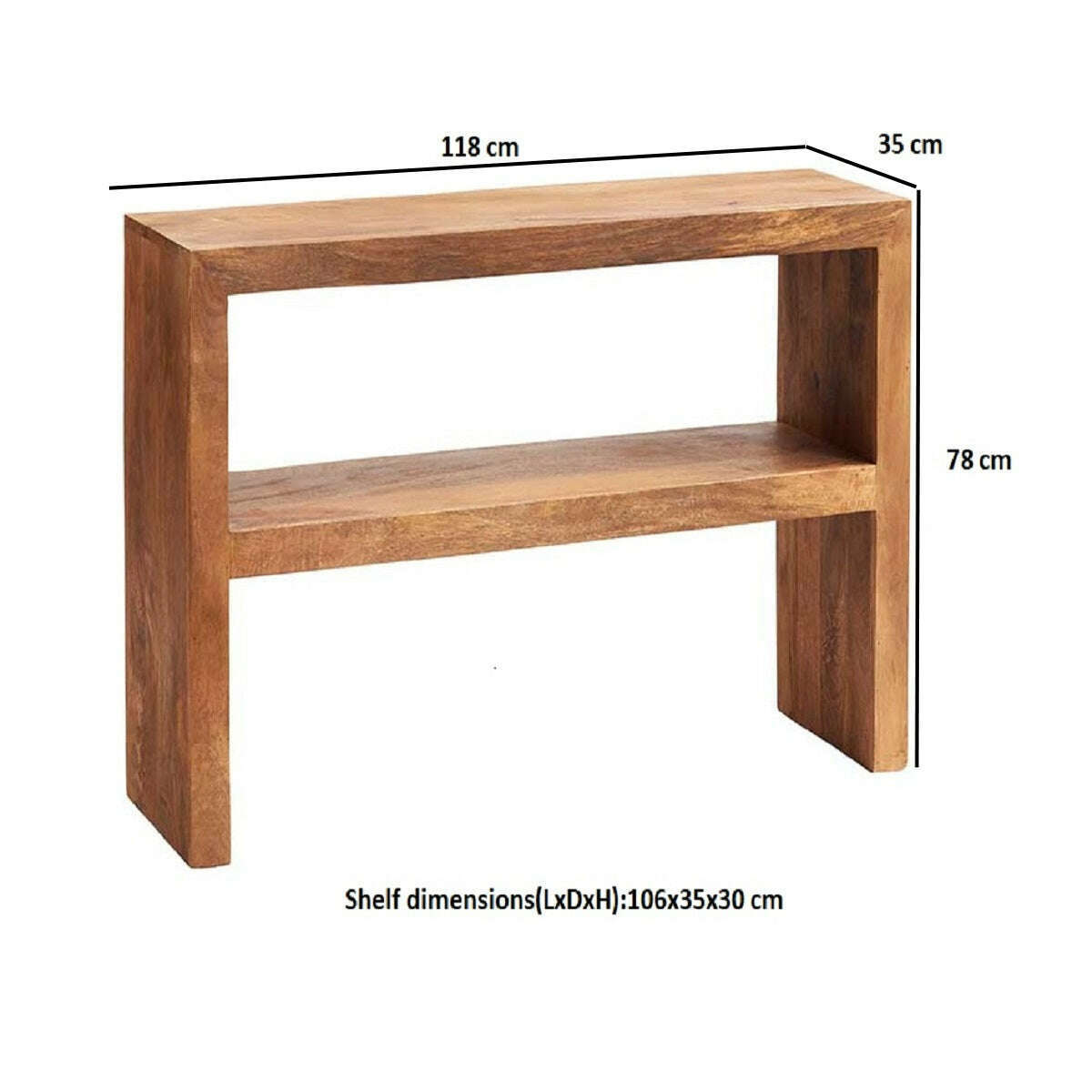 Toko Light Mango Console Table - Console Table - Heart of Kitchens