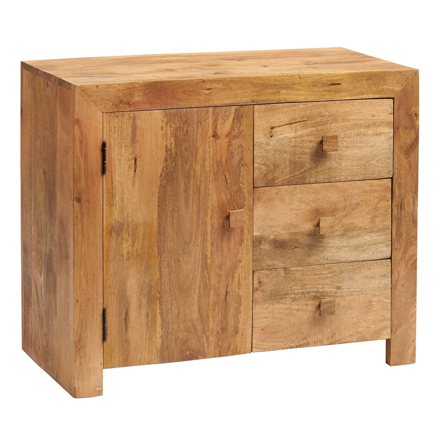 Toko Light Mango Wood 3 Drawer Sideboard - Sideboard - Heart of Kitchens