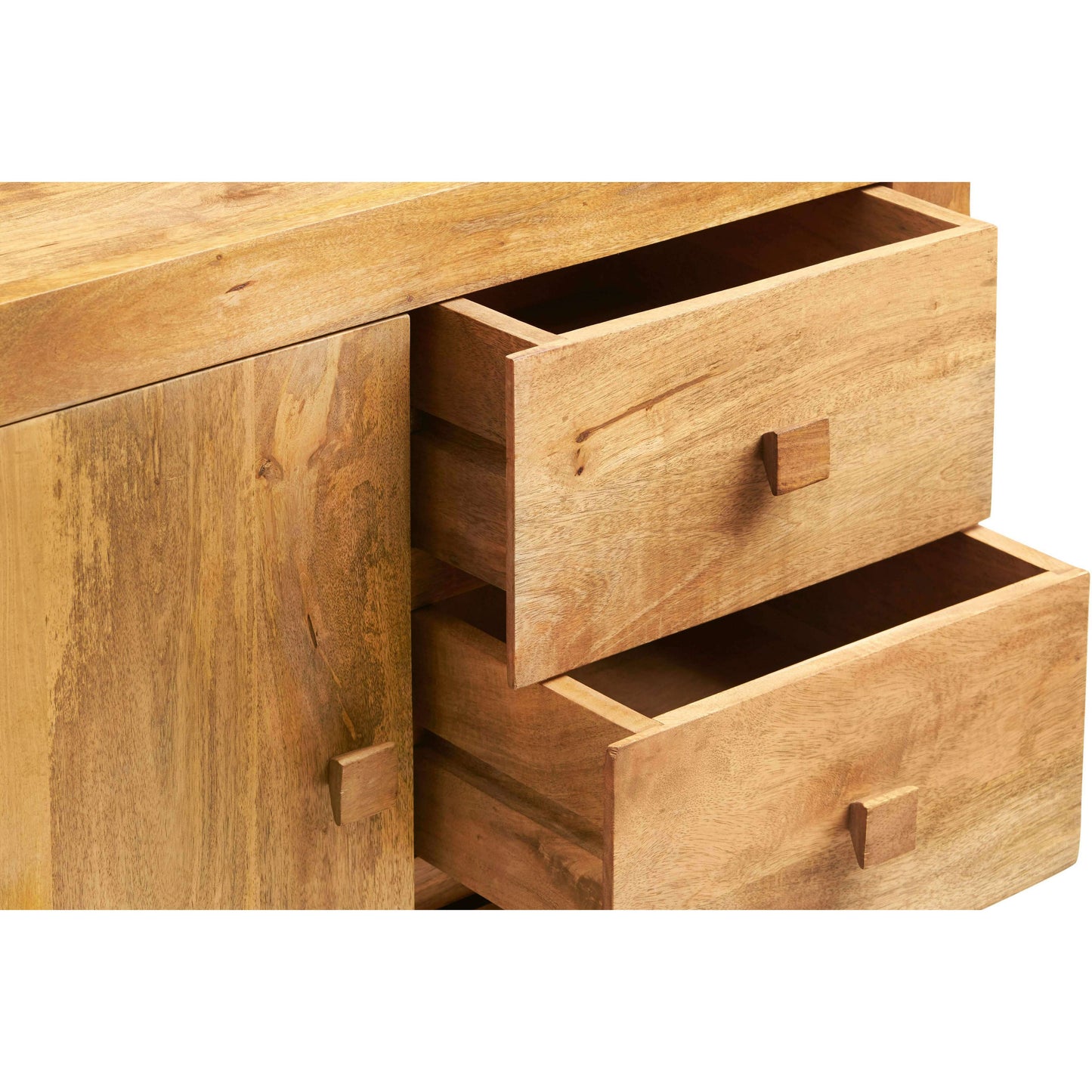 Toko Light Mango Wood 3 Drawer Sideboard - Sideboard - Heart of Kitchens