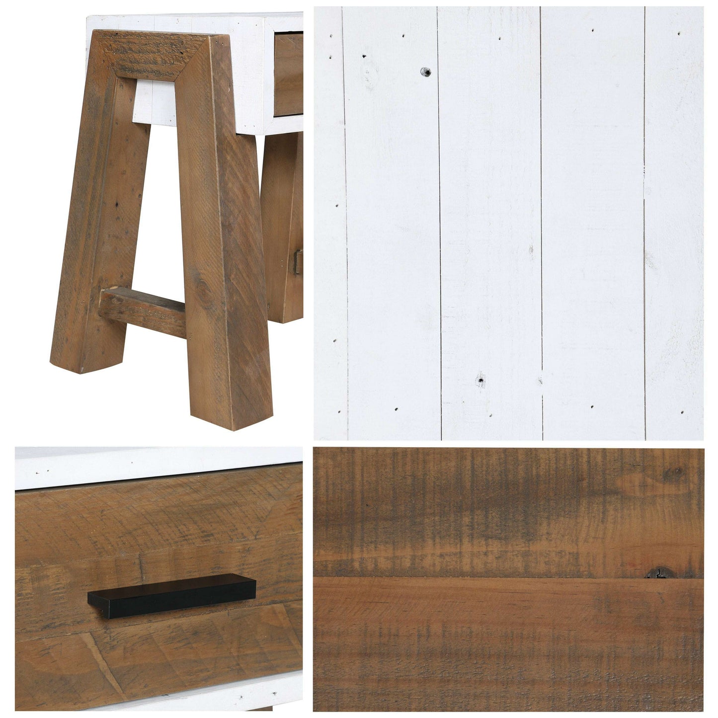 Trinity - Reclaimed Wood Small Console Table - Console Table - Heart of Kitchens
