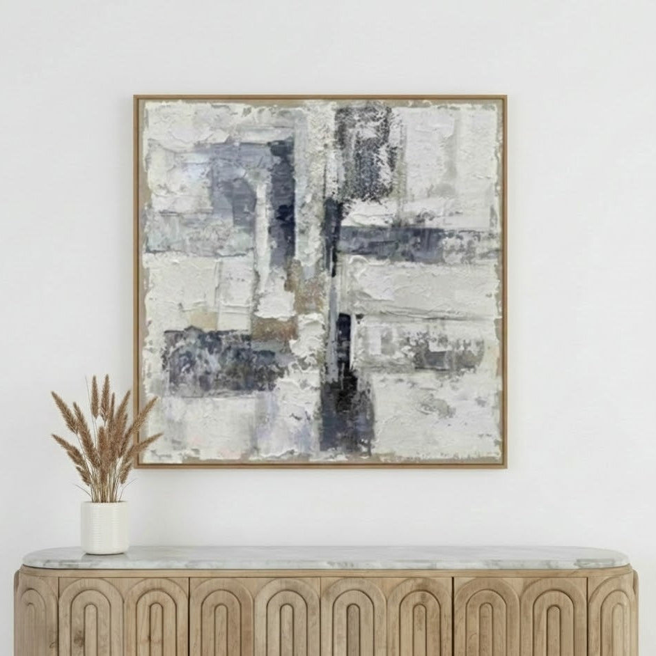 Fusion Hand Painted Framed Canvas Wall Art