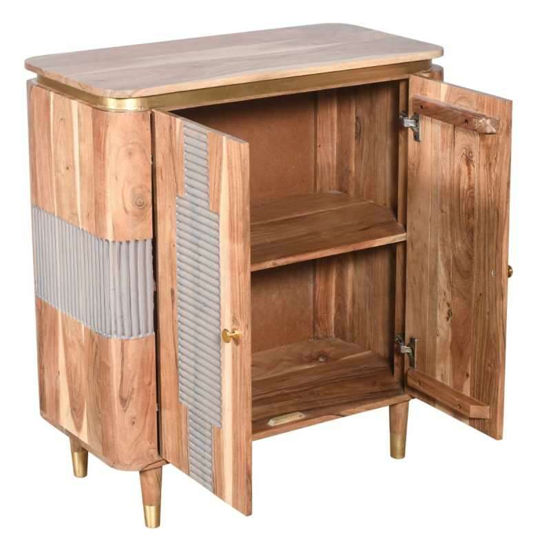 Hawksy Acacia Wood 2 Doors Sideboard