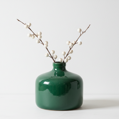 Garda Emerald Glazed Eve Vase