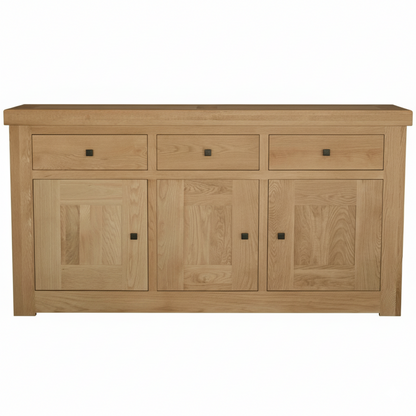 Bordeaux Solid Oak 3 Door 3 Drawer Sideboard
