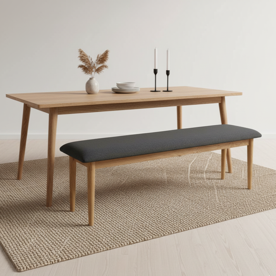 Arlo Oak Large Dining Bench