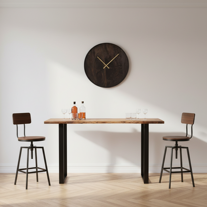 Live Edge Acacia Wood Large Bar Table
