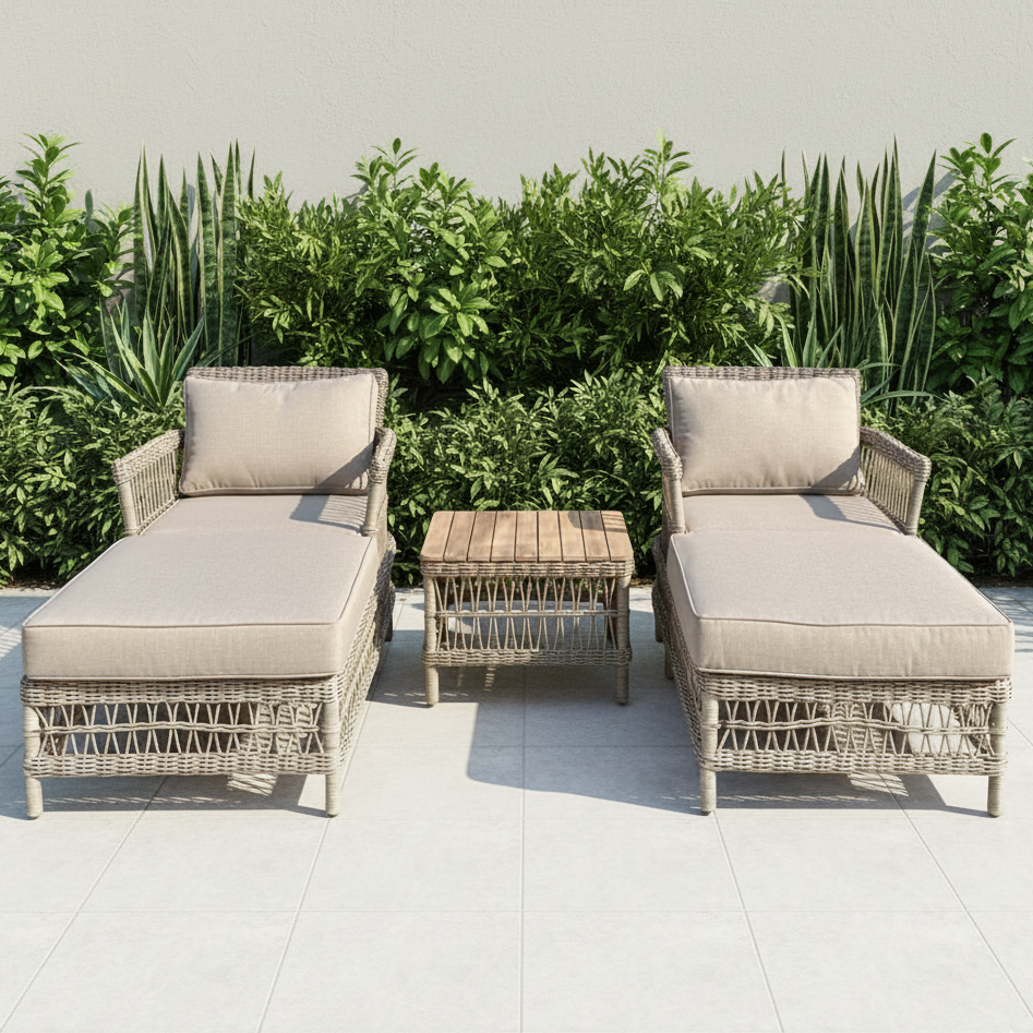 Provence Outdoor Sun Lounger Set