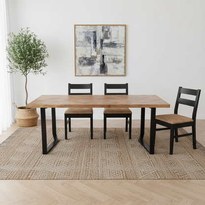 Marston II Geometric 220cm Dining Table