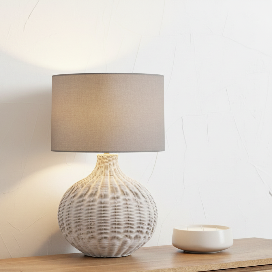 Allona Rattan Table Lamp