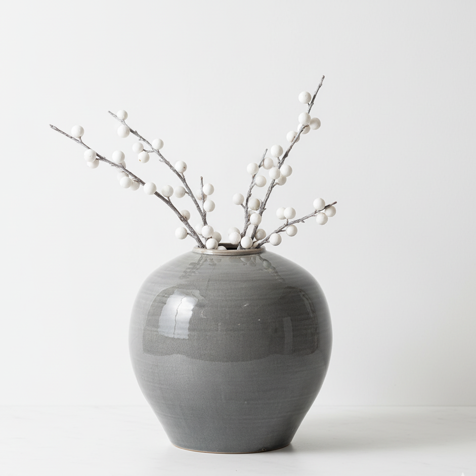 Garda Grey Glazed Regola Vase