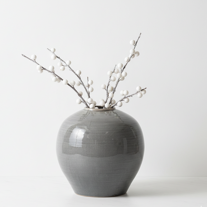 Garda Grey Glazed Regola Vase
