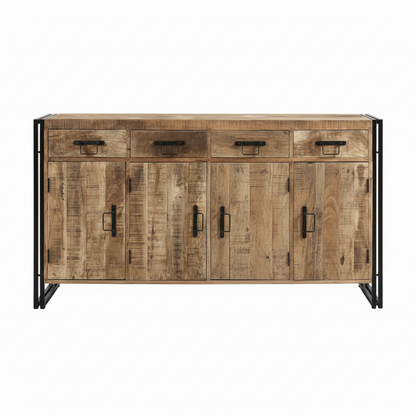 Cosmo Industrial Extra Large Reclaimed Wood Sideboard