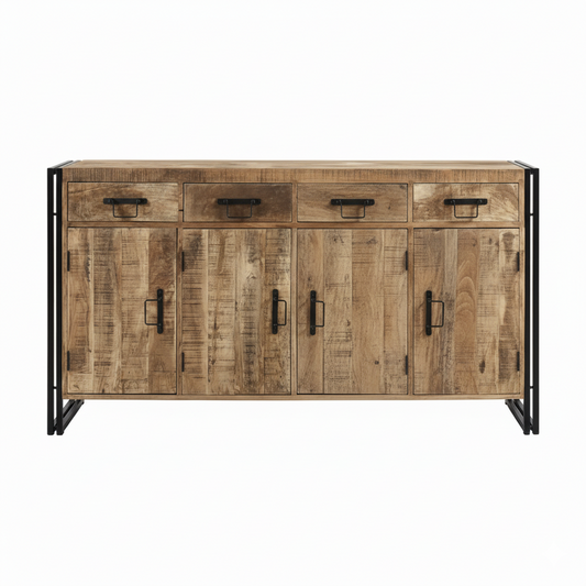 Cosmo Industrial Extra Large Reclaimed Wood Sideboard