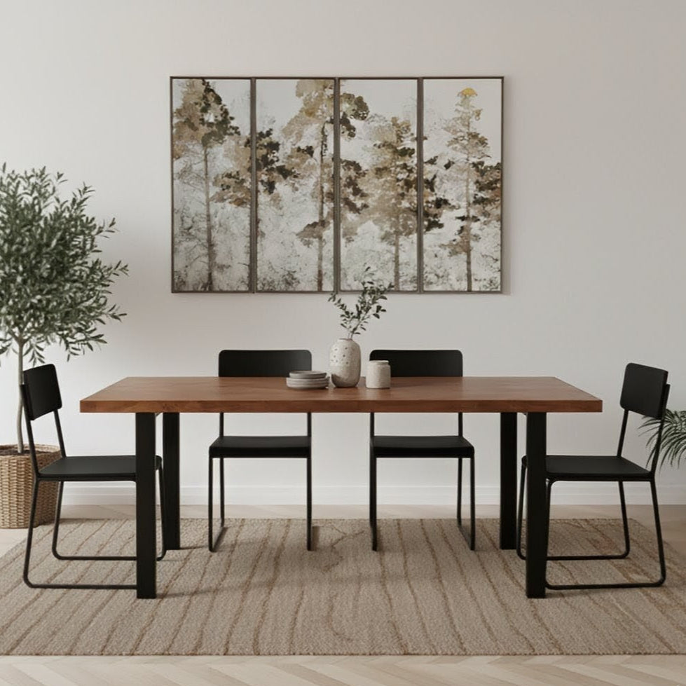 Burnham II Herringbone 220cm Dining Table