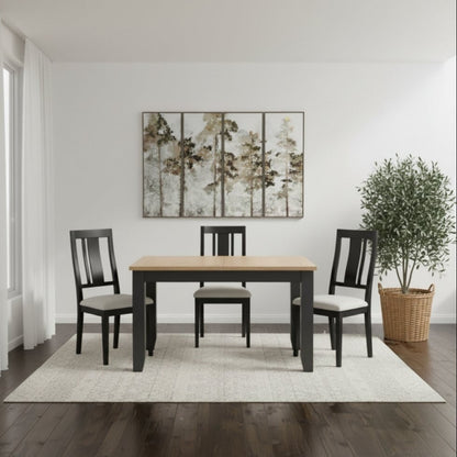 Bordeaux 1.4m Dark Grey Extendable Dining Table