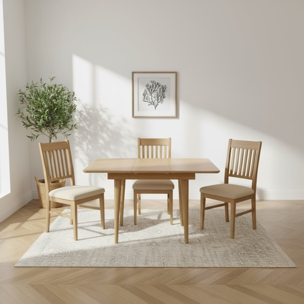 Arlo Oak Square Extendable Dining Table