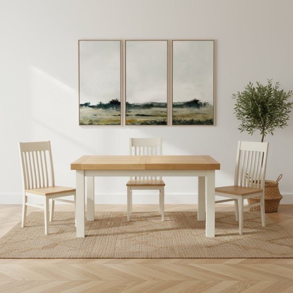 Deluxe Painted 4-6 Seater Extendable Dining Table