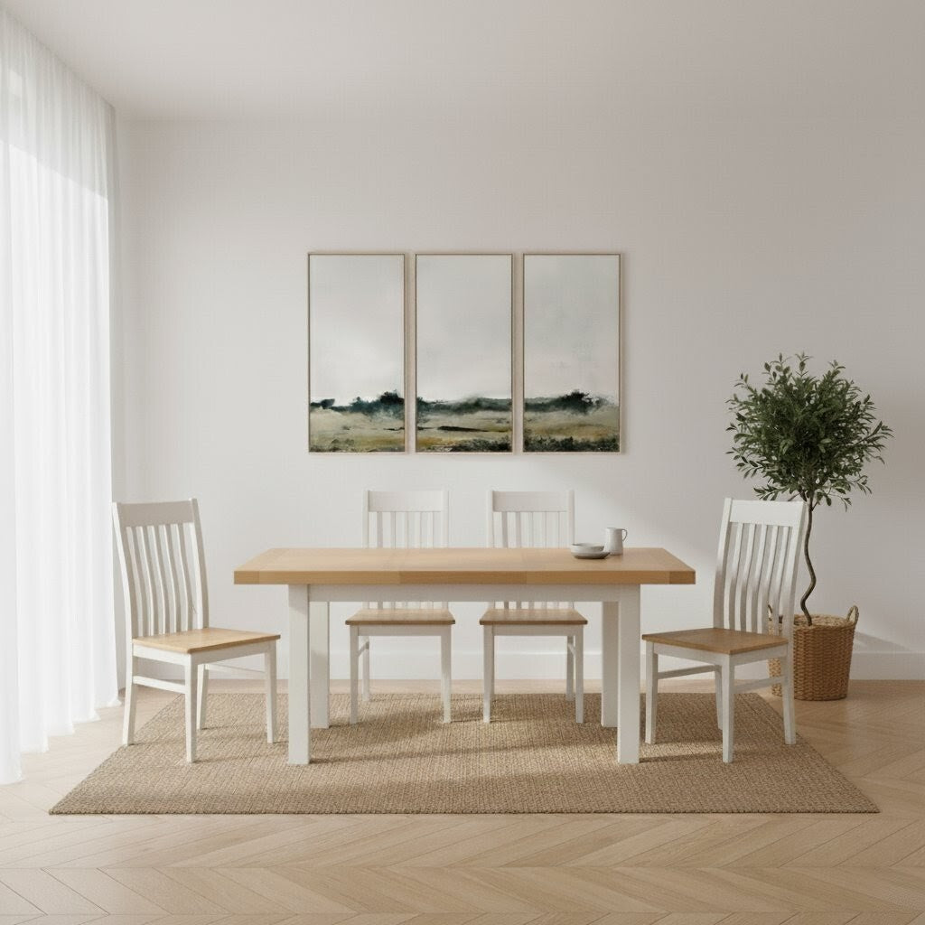 Deluxe Painted 4-6 Seater Extendable Dining Table