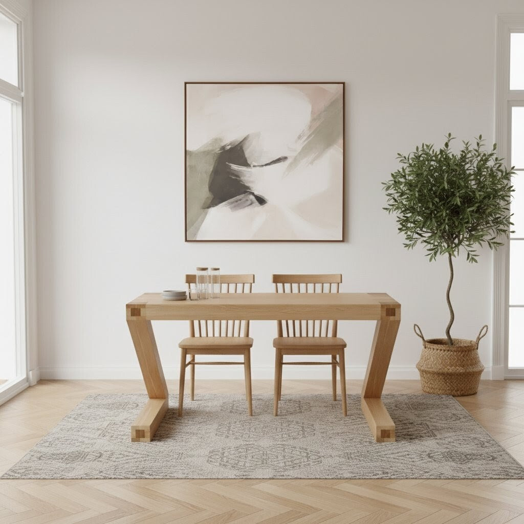 Z Solid Oak Small Dining Table