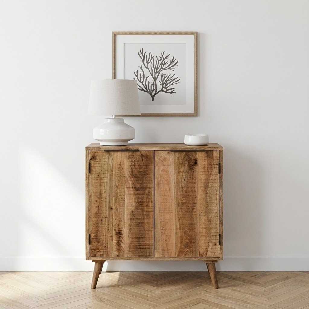 Saran Solid Wood Drinks Sideboard