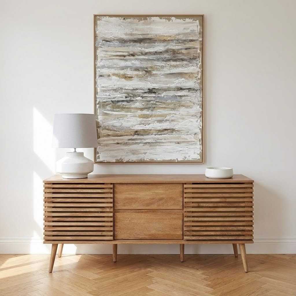 Larvik Natural Eucalyptus Wood Sideboard