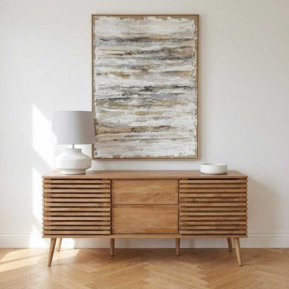 Larvik Natural Eucalyptus Wood Sideboard