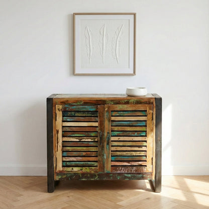 Urban Chic Reclaimed Wood Two-Door Small Sideboard