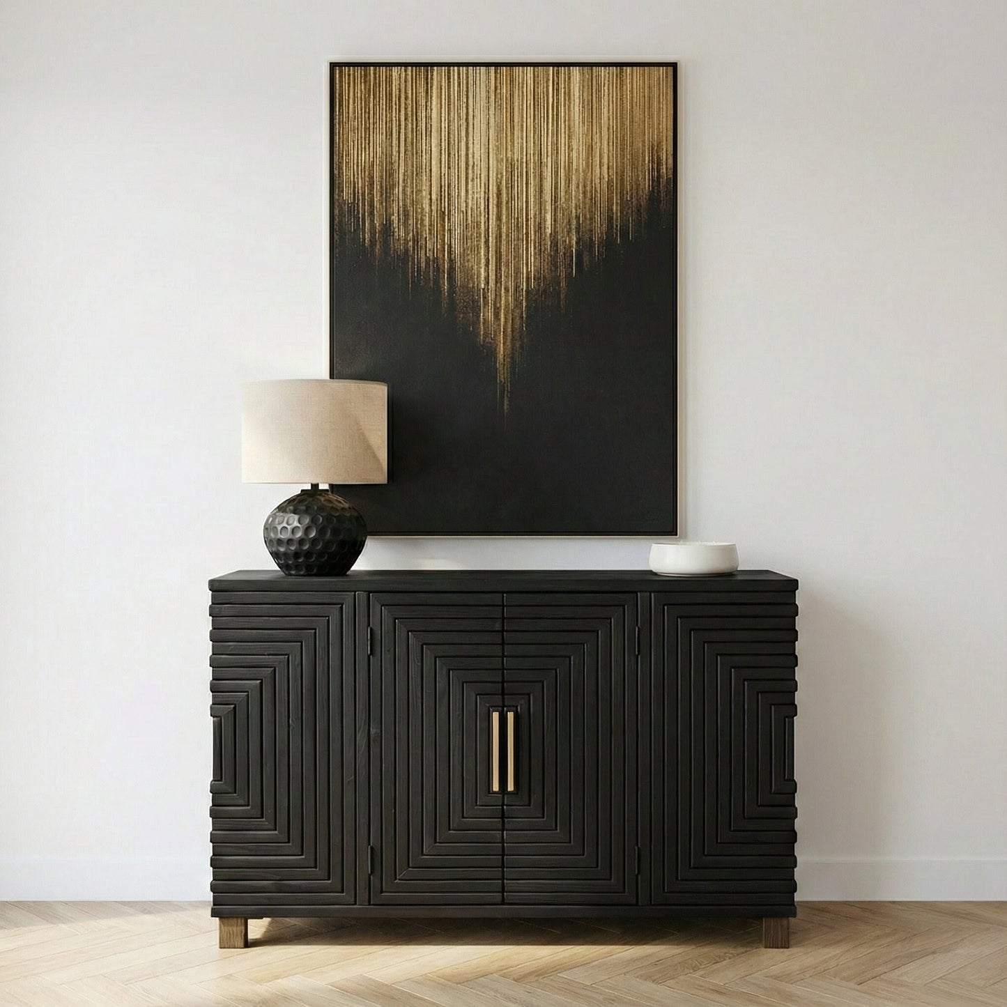 Lennox Black 2 Door Sideboard