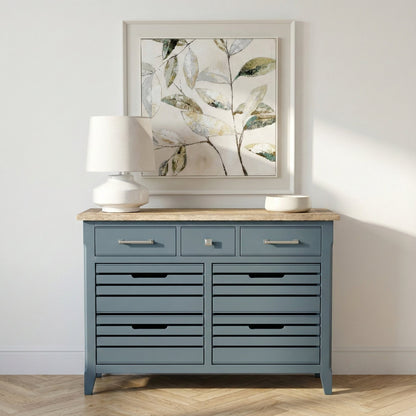 Signature Blue Oak Top Sideboard