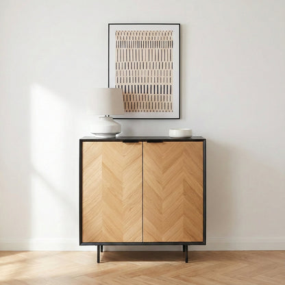 Hailee Pine Wood 2 Door Sideboard