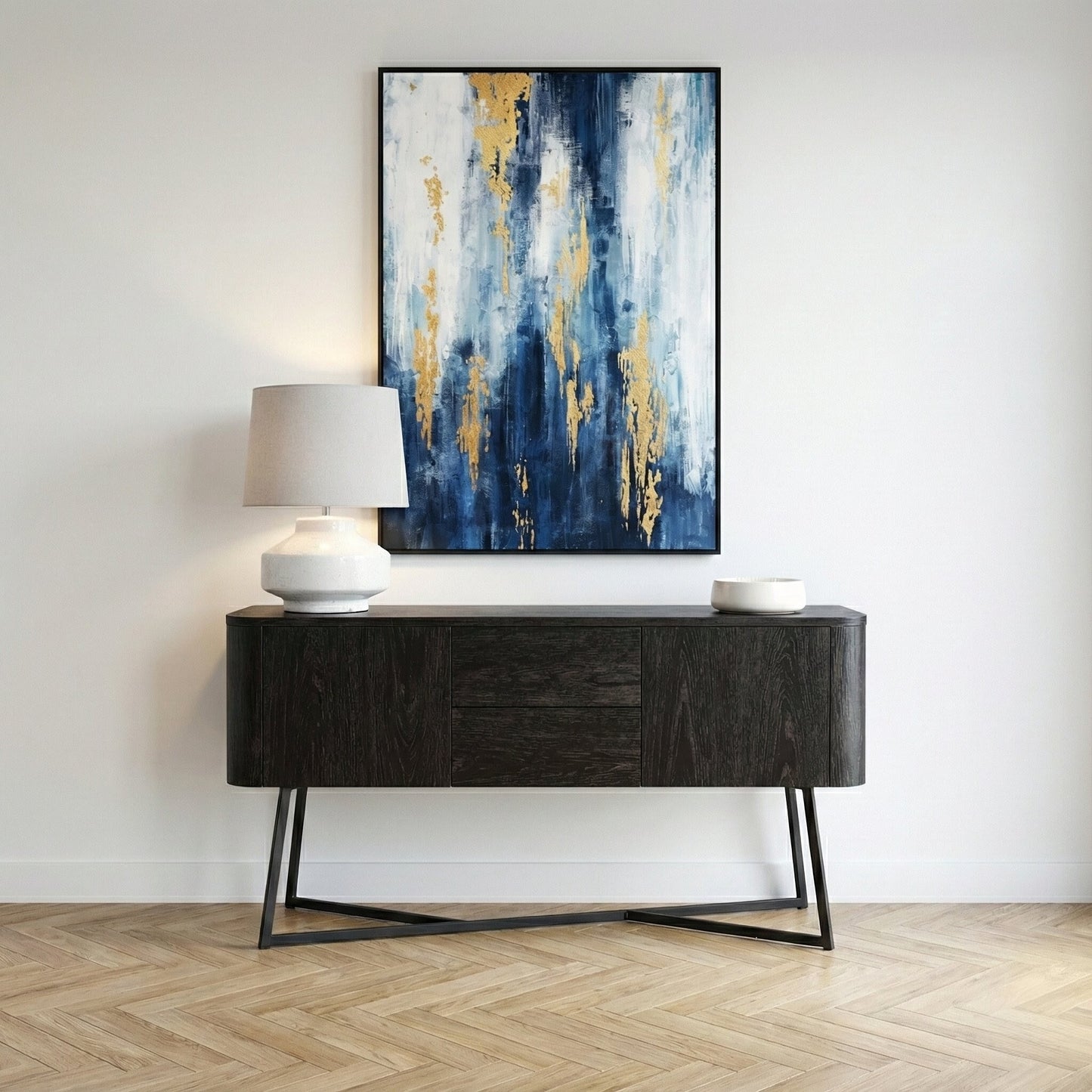 Ukiah Black 2 Door 2 Drawer Sideboard