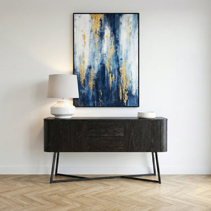 Ukiah Black 2 Door 2 Drawer Sideboard