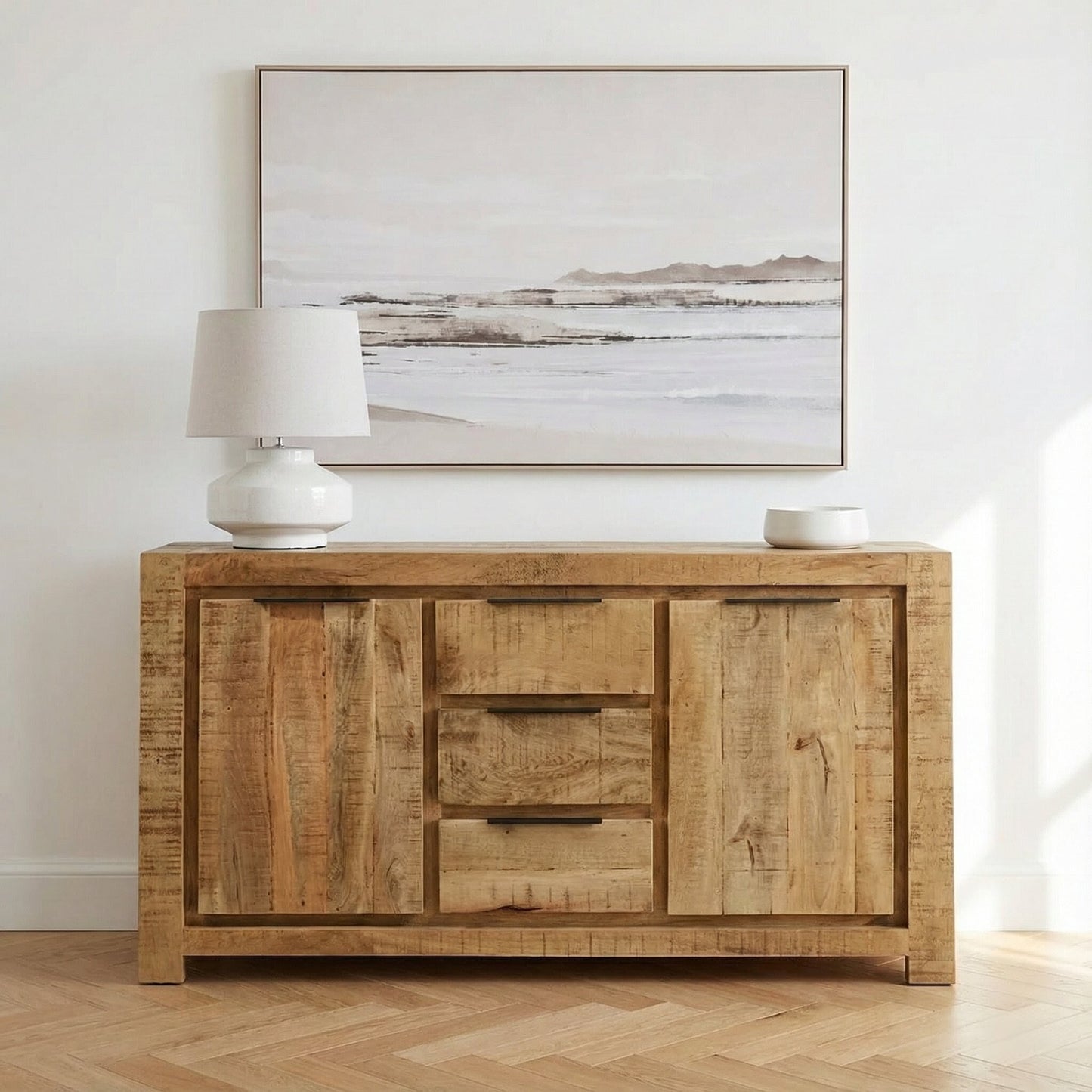 Saran Solid Wood Large Sideboard