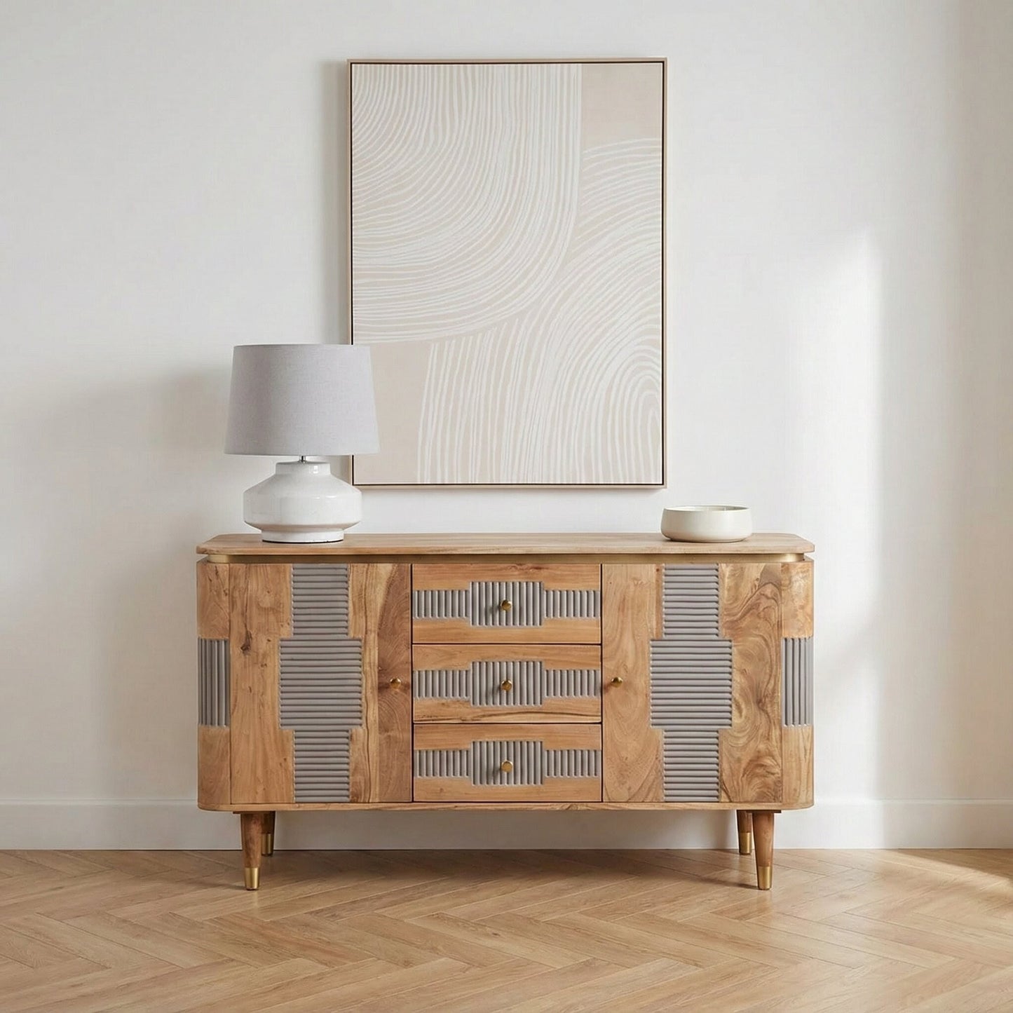 Hawksy Acacia Wood Sideboard